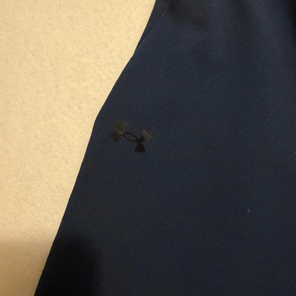 Under Armour Mens Navy Blue Loose Fit Mesh Panel Athletic Pants 1357447 XL